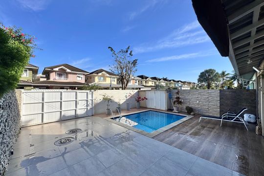 Área externa de casa de condomínio à venda com 3 quartos, 163m² em Vargem Pequena, Rio de Janeiro