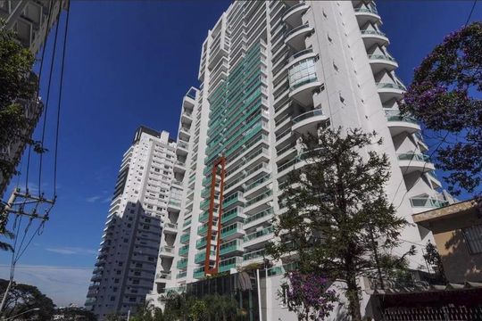 Fachada do Prédio de apartamento para alugar com 1 quarto, 83m² em Campo Belo, São Paulo