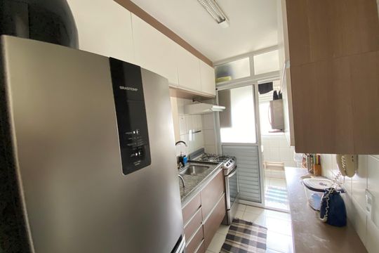 Cozinha de apartamento à venda com 2 quartos, 58m² em Jaguaré, São Paulo