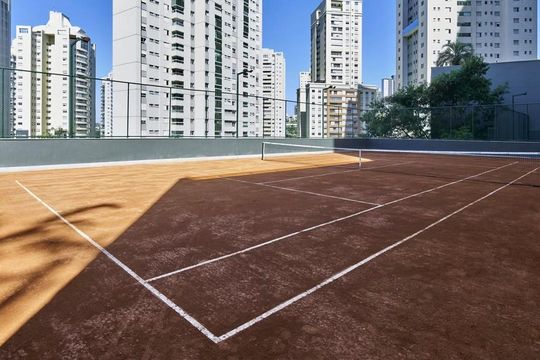 Área comum - quadra de tênis   de apartamento à venda com 4 quartos, 260m² em Vila da Serra, Nova Lima