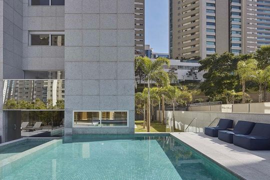 Área comum - Piscina de apartamento à venda com 4 quartos, 260m² em Vila da Serra, Nova Lima