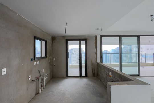 Sala e Cozinha de apartamento à venda com 3 quartos, 168m² em Brooklin, São Paulo