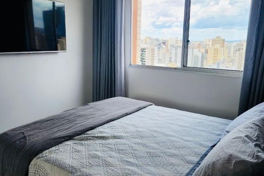 Quarto de apartamento à venda com 1 quarto, 73m² em Funcionários, Belo Horizonte