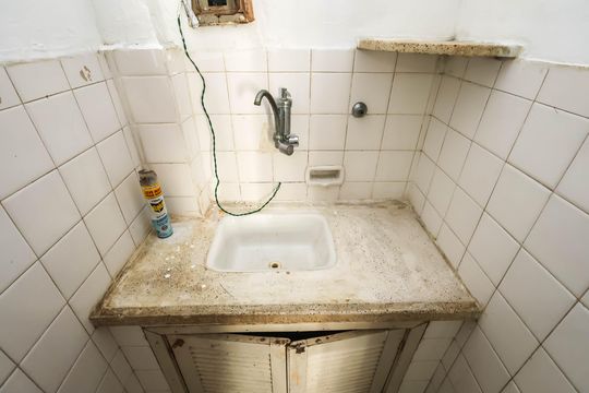 Cozinha de kitnet/studio à venda com 1 quarto, 26m² em Sé, São Paulo
