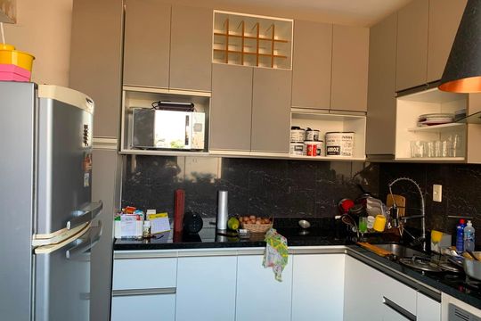 Cozinha de apartamento para alugar com 2 quartos, 56m² em Casa Branca, Suzano