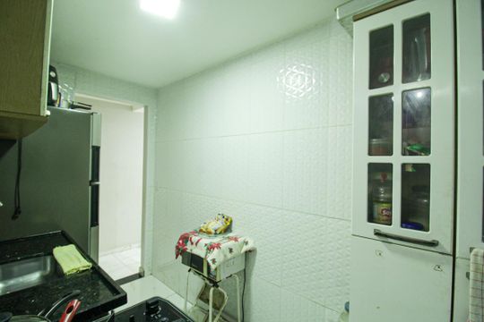 Cozinha de apartamento à venda com 1 quarto, 50m² em Jardim das Gracas, São Paulo