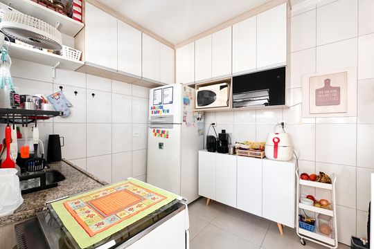 Cozinha de apartamento à venda com 2 quartos, 62m² em Suísso, São Bernardo do Campo