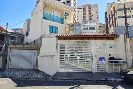 Fachada de casa de condomínio à venda com 2 quartos, 60m² em Vila Isolina Mazzei, São Paulo