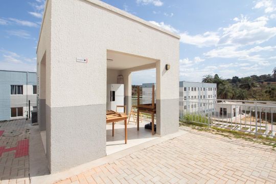 Área comum - Espaço Gourmet de apartamento para alugar com 2 quartos, 50m² em Caiapos, Contagem