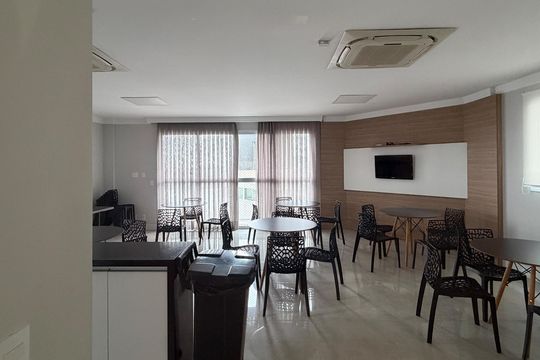 Área comum de apartamento para alugar com 2 quartos, 62m² em Ponta da Praia, Santos