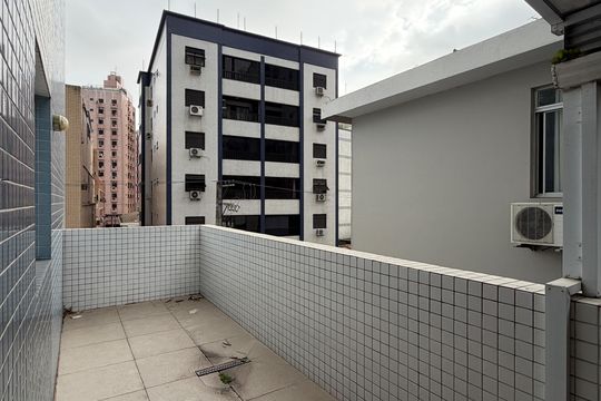 Varanda de apartamento para alugar com 2 quartos, 62m² em Ponta da Praia, Santos