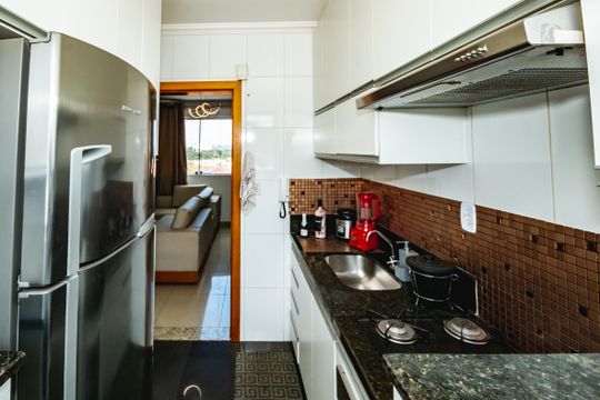 Cozinha de apartamento à venda com 3 quartos, 66m² em Vila Jardim Leblon, Belo Horizonte