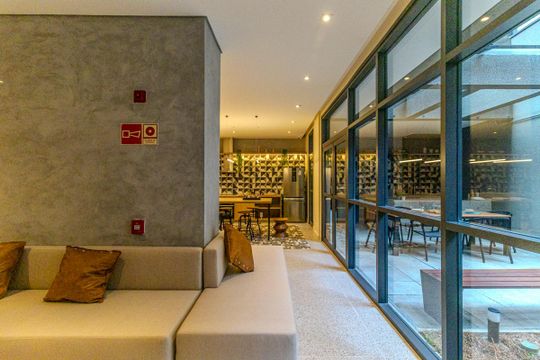 Salão de Festas de kitnet/studio para alugar com 1 quarto, 26m² em República, São Paulo