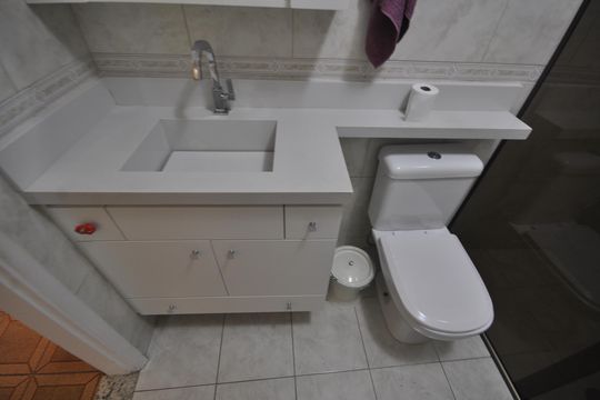 Banheiro Social de casa à venda com 3 quartos, 138m² em Vila Isolina Mazzei, São Paulo