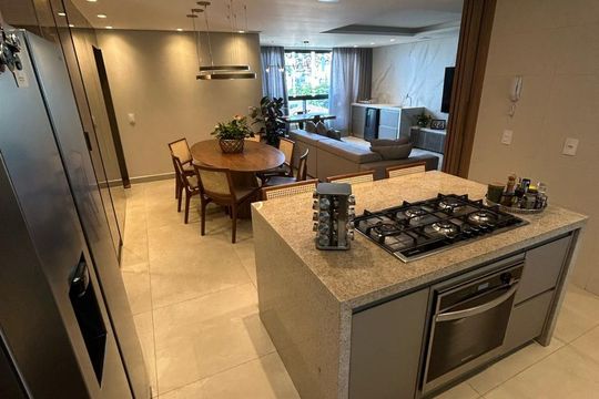 Cozinha de apartamento à venda com 4 quartos, 134m² em Serra, Belo Horizonte