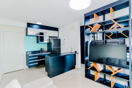 Sala  de apartamento para alugar com 1 quarto, 38m² em Jardim Flor da Montanha, Guarulhos