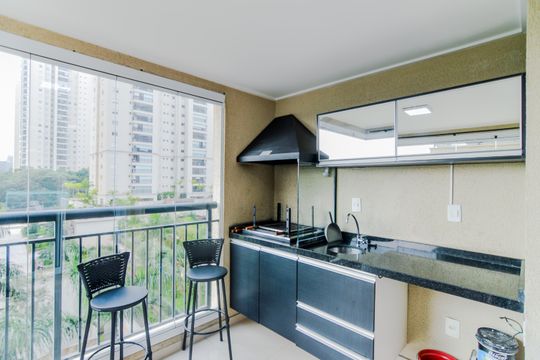 Varanda  de apartamento para alugar com 1 quarto, 38m² em Jardim Flor da Montanha, Guarulhos