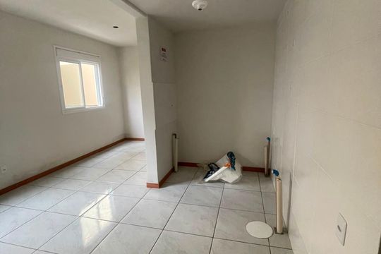 Cozinha de apartamento para alugar com 1 quarto, 30m² em Aparecida, Alvorada