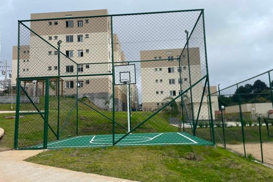 Área externa de apartamento para alugar com 1 quarto, 30m² em Aparecida, Alvorada