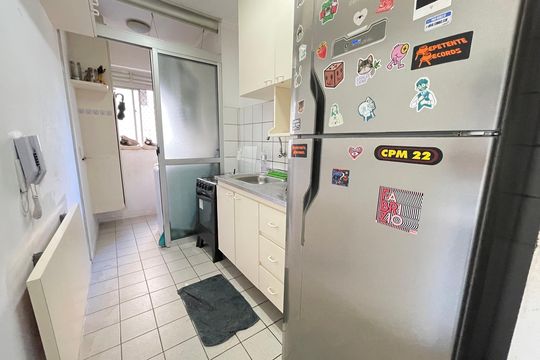 Cozinha de apartamento para alugar com 2 quartos, 66m² em Conjunto Promorar Raposo Tavares, São Paulo