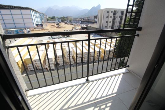 Sala - Varanda de apartamento para alugar com 1 quarto, 43m² em Barra Olímpica, Rio de Janeiro