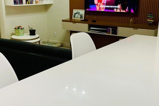 Sala de apartamento à venda com 2 quartos, 72m² em Vila Marieta, Campinas