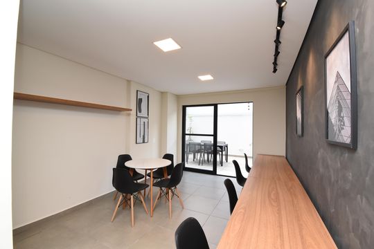 Área comum - Coworking de apartamento para alugar com 2 quartos, 64m² em Bacacheri, Curitiba