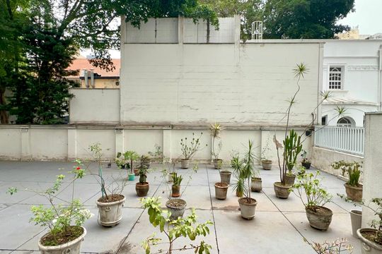Área comum de kitnet/studio para alugar com 1 quarto, 44m² em Jardins, São Paulo