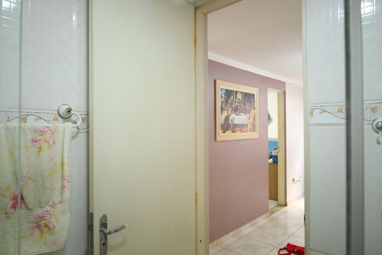 Banheiro de apartamento à venda com 2 quartos, 43m² em Cidade Líder, São Paulo