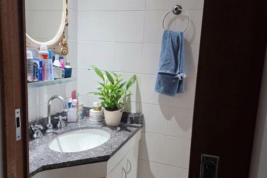 Banheiro de apartamento à venda com 2 quartos, 60m² em Santa Cecilia, São Paulo