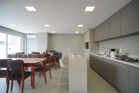 Área comum - Salão de festas de apartamento à venda com 2 quartos, 88m² em Centro, Novo Hamburgo