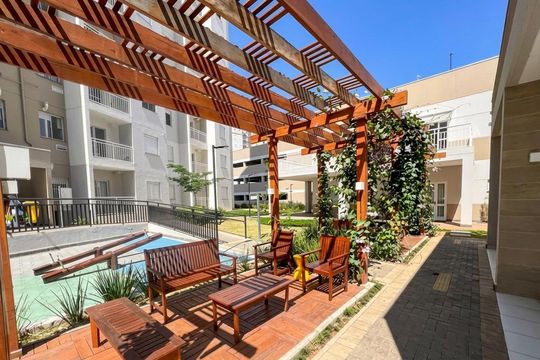 Área externa de apartamento para alugar com 2 quartos, 44m² em Jardim Ipaussurama, Campinas