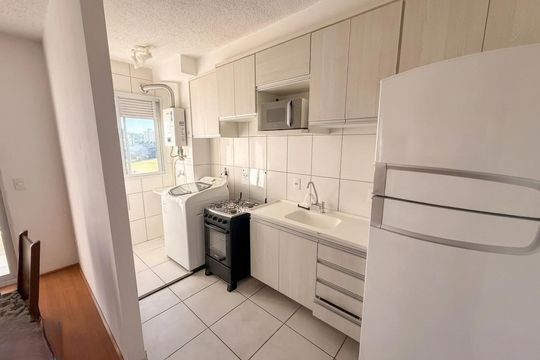 Cozinha/Área de Serviço de apartamento para alugar com 2 quartos, 44m² em Jardim Ipaussurama, Campinas