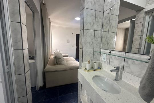 Banheiro de apartamento para alugar com 2 quartos, 45m² em Jardim Paulista, Barueri
