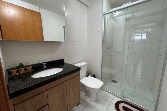 Banheiro  de apartamento para alugar com 2 quartos, 72m² em Taguatinga, Brasília