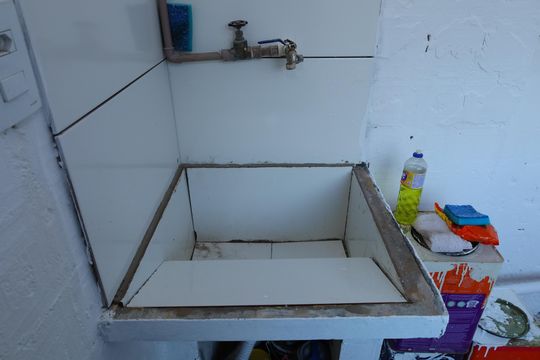 Área de Serviço de apartamento para alugar com 2 quartos, 58m² em Conjunto Residencial José Bonifácio, São Paulo