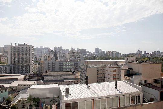 Vista da Sala de kitnet/studio para alugar com 1 quarto, 24m² em Farroupilha, Porto Alegre