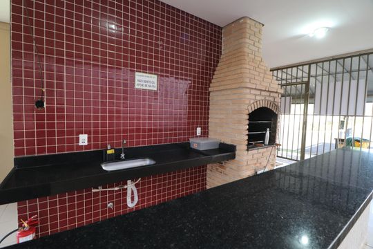 Área comum - Churrasqueira de apartamento para alugar com 2 quartos, 45m² em Shopping Park, Uberlândia