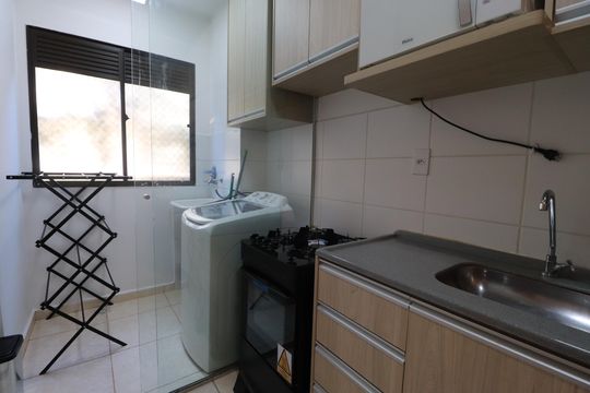 Cozinha  de apartamento para alugar com 2 quartos, 52m² em Planalto Verde, Ribeirão Preto
