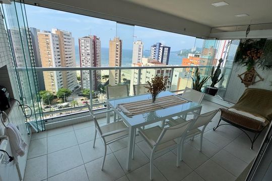 Varanda de apartamento para alugar com 4 quartos, 134m² em José Menino, Santos