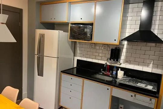 Cozinha de kitnet/studio para alugar com 1 quarto, 30m² em Perdizes, São Paulo