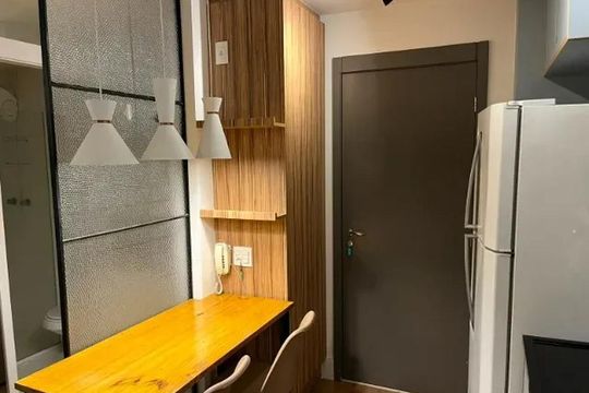 Cozinha de kitnet/studio para alugar com 1 quarto, 30m² em Perdizes, São Paulo