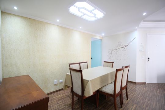 Sala de Jantar de apartamento à venda com 3 quartos, 110m² em Chácara Agrindus, Taboão da Serra
