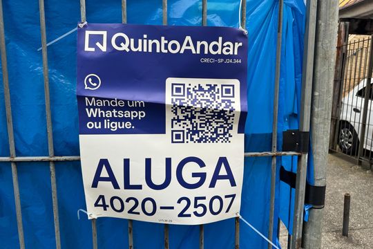 Placa  de apartamento para alugar com 2 quartos, 50m² em Jardim Irajá, São Bernardo do Campo