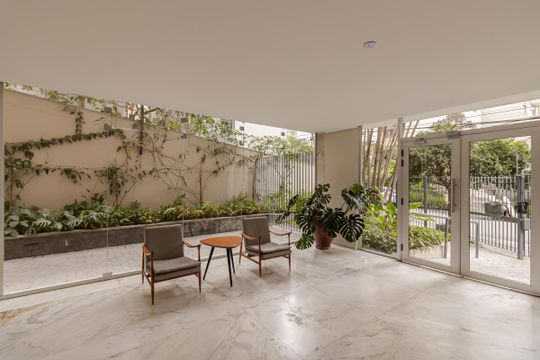 Área Comum - Hall Social de apartamento para alugar com 3 quartos, 150m² em Itaim Bibi, São Paulo