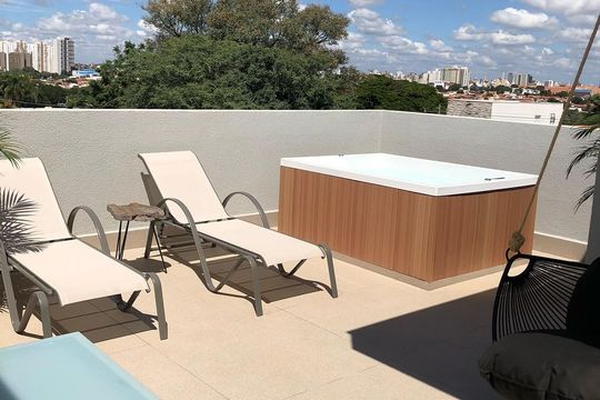 Área externa de casa de condomínio à venda com 3 quartos, 130m² em Parque Taquaral, Campinas