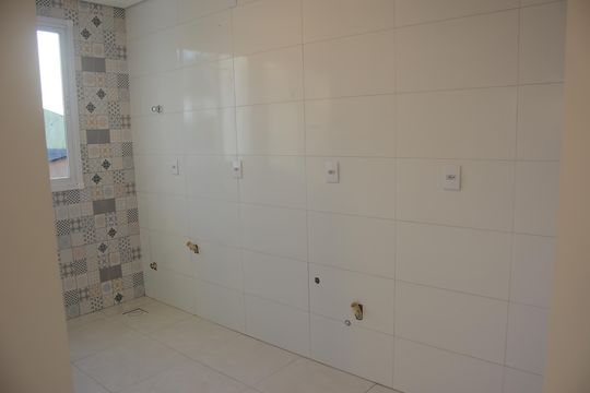 Cozinha e Área de Serviço de apartamento para alugar com 3 quartos, 68m² em Vila Vista Alegre, Cachoeirinha