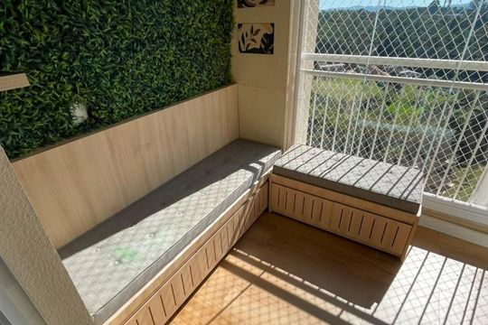 Varanda de apartamento à venda com 2 quartos, 69m² em Engordadouro, Jundiaí