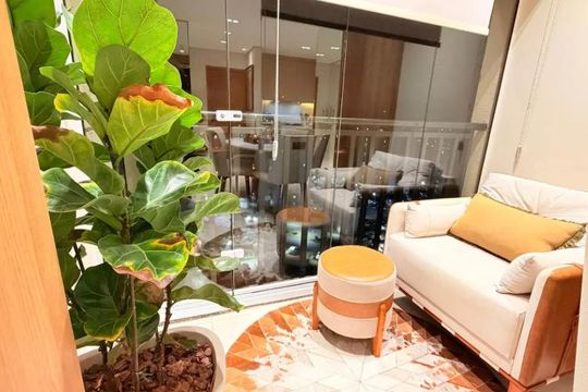 Sala de apartamento à venda com 3 quartos, 77m² em CECAP, Jundiaí