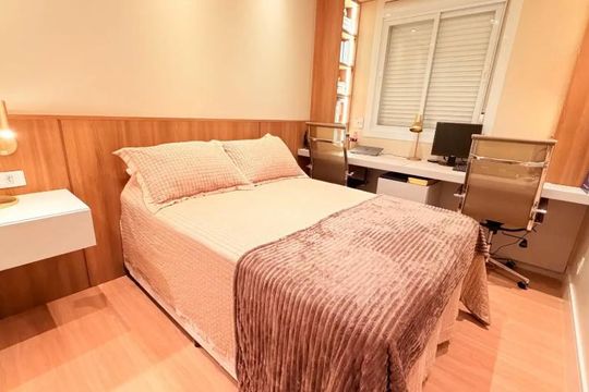 Quarto de apartamento à venda com 3 quartos, 77m² em CECAP, Jundiaí